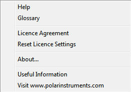 Reset License settings