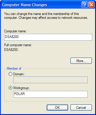 Workgroup setting