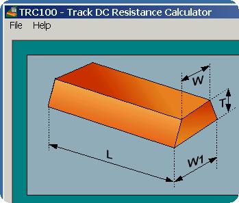 TRC100 PCB Track resistance calculator