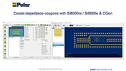 Create impedance coupons with Si8000m / Si9000e & CGEN
