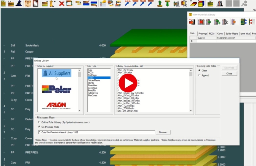 Video of Monte Carlo - Impedance Simulation - predict production spread of trace impedance