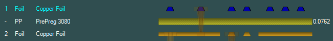 Uncoated layer section