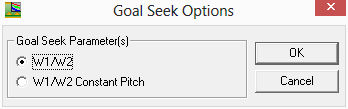 Goal seek options